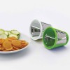 Rondelle di verdure con accessori per il taglio di un ariete saladino affetta verdure elettrico