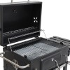 Dettaglio BBQ Barbecue a carbonella con brace regolabile e ruote modello Diablo New Totò Piccinni