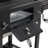 Dettaglio BBQ Barbecue a carbonella con brace regolabile e ruote modello Diablo New Totò Piccinni