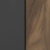 Specifica colore Madia moderna colore "Grigio Scuro Laccato/Noce Brera" con 2 ante 2 cassetti e 1 vano modello Celestia Totò Piccinni
