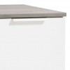 Dettaglio Mobile contenitore moderno in legno colore "Cemento/Bianco Laccato" con 3 cassetti e 1 anta modello Zenit Totò Piccinni