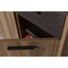 Dettaglio Mobile soggiorno in legno colore "Noce Brera/Nero Chalet" 3 cassetti e 3 ante modello Bali Totò Piccinni