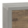 Dettaglio Mobile panca in legno colore "Cemento/Rovere Invecchiato" con 1 Ribalta modello Sylva Totò Piccinni