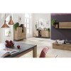 Mobile contenitore in legno colore "Rovere/Grigio Antracite" 3 ante e 1 vano modello Nova Totò Piccinni