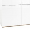 Dettaglio Mobile contenitore in legno colore "Bianco Laccato/Rovere Miele" con 6 cassetti e 3 ante modello Orbis Totò Piccinni