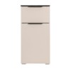 Vista frontale Colonna Bagno in legno colore Cashmere/Effetti Marmo Nero con 1 ante e 1 cassetto modello Armonia Totò Piccinni