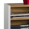 Dettaglio angolo superiore Base con 2 ante scorrevoli in legno colore "Bianco Laccato/Rovere Artisan" modello Apex Totò Piccinni
