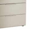 Dettaglio Mobile Multiuso con 1 anta e 4 cassetti colore "cashmere laccato/rovere baysen" modello Aliseo Totò Piccinni