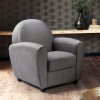 poltrona design vintage in similpelle imbottita 