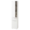 colonna contenitore 2 ante 1 cassetto cemento/Bianco laccato modello Orbis Totò Piccinni