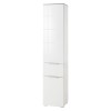 mobile colonna 2 ante 1 cassetto cemento/Bianco laccato modello Orbis Totò Piccinni