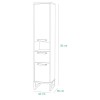 Specifica dimensioni Colonna Bagno Alta 2 Ante, 1 cassetto e 1 vano "Rovere invecchiato/Grigio" modello Sylva Totò Piccinni