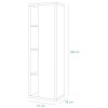 specifica delle dimensioni del mobile colonna in lengo 1 anta e 4 vani rovere/bianco effetto marmo modello Nexus Totò Piccinni