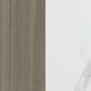 Specifica colore mobile colonna in lengo 1 anta e 4 vani rovere/bianco effetto marmo modello Nexus Totò Piccinni