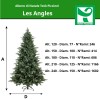 Specifica dimensioni albero di natale real touch artificiale in PVC Polietilene PE 120 cm Les Angles Totò Piccinni