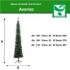 Comparazione dimensioni Albero di Natale Slim Artificiale AVORIAZ, Montaggio Veloce, Folto, Super Slim
