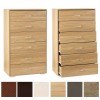cassettiera in legno 6 cassetti design moderno 