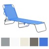 Lettini mare pieghevoli trasportabili in spiaggia. Con schienale regolabile. Colorazione blu, grigio, beige, tortora. Portorico Totò Piccinni