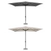 Ombrellone da giardino con palo centrale in alluminio forma rettangolare 3x4 metri colore modello Pully Totò Piccinni