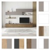 copertina assortimento colori vari legno parete tv