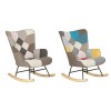 dondolo in tessuto design patchwork 