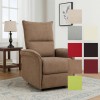 Copertina Poltrona Relax reclinabile manuale con poggiapiedi ecopelle bordeaux modello Lisbona Totò Piccinni