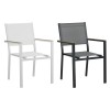 Sedie in alluminio e textilene con braccioli effetto rattan modello TRAPANI Totò Piccinni