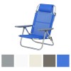 sedie mare con seduta bassa e schienale alto pieghevole in alluminio. disponibile in diverse colorazioni: blu, grigio chiaro, bianco, beige, tortora. Modello Avana Totò Piccinni