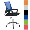 Copertina di una sedia ufficio girevole con braccioli ad altezza regolabile e seduta ergonomica disponibile in varie colorazioni Aquarius Totò Piccinni 