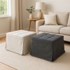 Copertina pouf letto brandina in due colorazioni grigio chiaro e grigio scuro