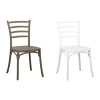 sedia in polipropilene design impilabile coppia