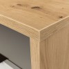 Dettaglio Comodino in legno colore "Rovere Artisan/Grigio Laccato" con 1 cassetto modello Aura Totò Piccinni
