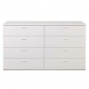 Cassettiera ingresso in legno colore "Bianco Artlight" con 4 +4 cassetti modello Bianca Totò Piccinni