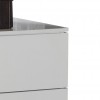 Dettaglio Cassettiera in legno colore Bianco Laccato con 4 cassetti modello Brezza Totò Piccinni