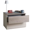 Comodino 2 cassetti Grigio Gessato/Cashmere topmatt modello Splendida Totò Piccinni