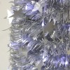 albero di natale argento futuristico
