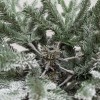 Rami verdi in PE real touch innevati con apertura ad ombrello con fiocchi di neve di un albero di Natale realistico Nikolai Xone