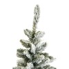 Punta e puntale in pvc e PE real touch innevato da fiocchi di neve bianchi di un albero realistico Dimitri Xone Slim