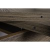 Dettaglio Tavolo da ingresso allungabile in legno colore Rovere Artisan con gambe in ferro Totò Piccinni
