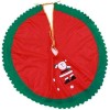 Gonna o Tappeto Copri Base universale per Albero di Natale Totò Piccinni Decorato con Babbo Natale colore Rosso e Verde