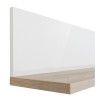 Dettaglio Pensile da muro in legno colore "Bianco Laccato/Rovere Miele" modello Orbis Totò Piccinni