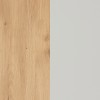 Specifica colore Libreria da parete in legno colore "Rovere Artisan/Grigio Laccato" con 1 anta e 2 cassetti modello Aura Totò Piccinni