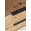 Dettaglio Libreria moderna in legno colore "Rovere Artisan/Grigio Laccato" con 1 anta e 2 cassetti modello Aura Totò Piccinni