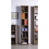 Vista ambientata Libreria in legno colore Noce Brera con 6 vani modello Bali Totò Piccinni