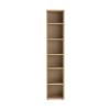 Vista frontale Libreria a colonna in legno colore Rovere Miele con 5 ripiani modello Toronto Totò Piccinni