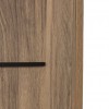 Dettaglio Armadio in legno colore Noce Brera con 2 ante e 6 vani modello Bali Totò Piccinni