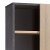 Dettaglio Libreria in legno colore "Rovere/Cemento" 1 anta e 5 ripiani modello Sydney Totò Piccinni