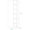 Specifica dimensioni Libreria in legno colore "Rovere/Cemento" 1 anta e 5 ripiani modello Sydney Totò Piccinni