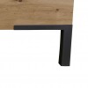 Dettaglio Letto Matrimoniale in legno 160x200 colore (Rovere Artisan/Grigio Laccato Lucido) modello Eden Totò Piccinni