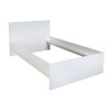 Letto Singolo in legno 90x200 colore "bianco laccato" Totò Piccinni